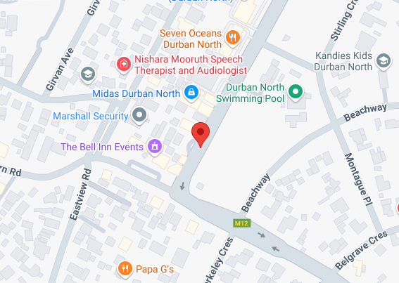 Map of our Durban office